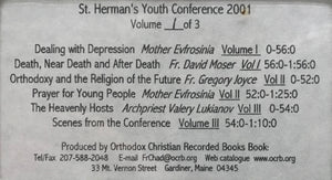 2001 St. Herman's Youth Conference - Cassette
