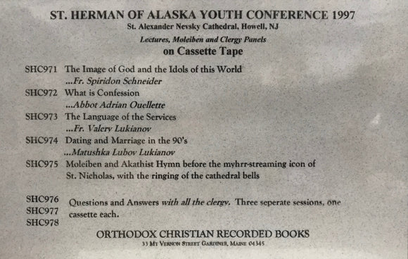 1997 St. Herman's Conference Lectures - Cassette